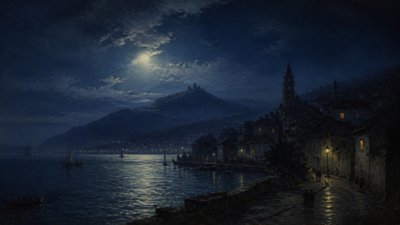 sweeping panoramic landscape with a dramatic sky