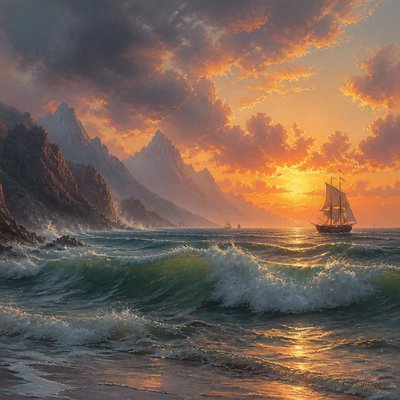 Seascape Painting Style 2