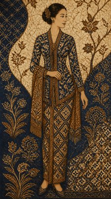 full-length portrait of an elegant figure