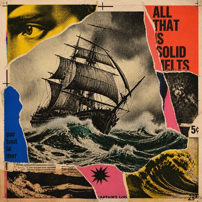sailing ship on a stormy sea