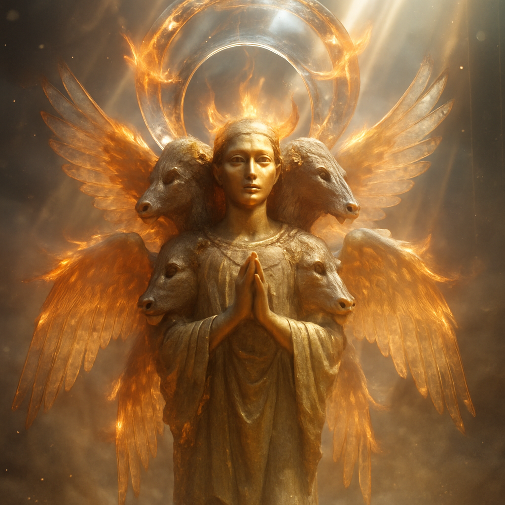 ezekiel 1:1-28 create the angel described in these verses