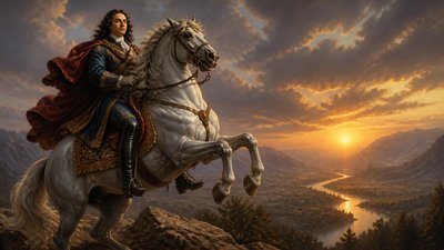 a vast valley with a river winding toward distant mountains at sunrise, no people, no text