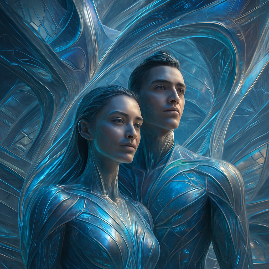 portrait of two people together