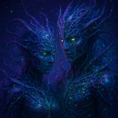 portrait of two people together