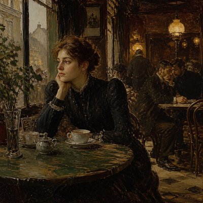 cozy cafe interior with warm lighting