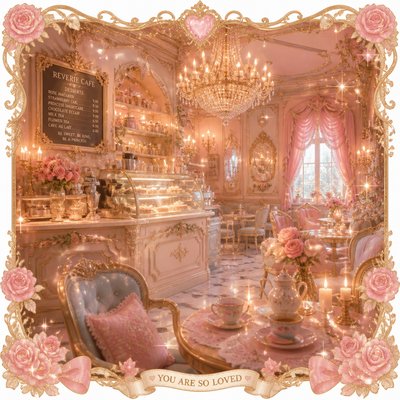 cozy cafe interior with warm lighting