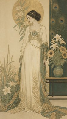 full-length portrait of an elegant figure