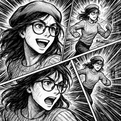 Sports Manga Art Style Style Transfer Example