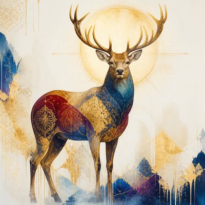 animal standing in natural pose — Contemporary Religious Art