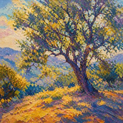 a tree in nature — Impressionist Still Life Art Style