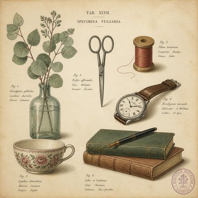 still life with everyday objects