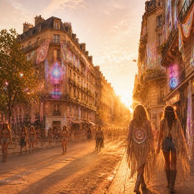 Festival Fashion Style Style Transfer Example