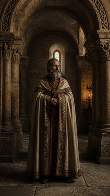 full-length portrait of an elegant figure