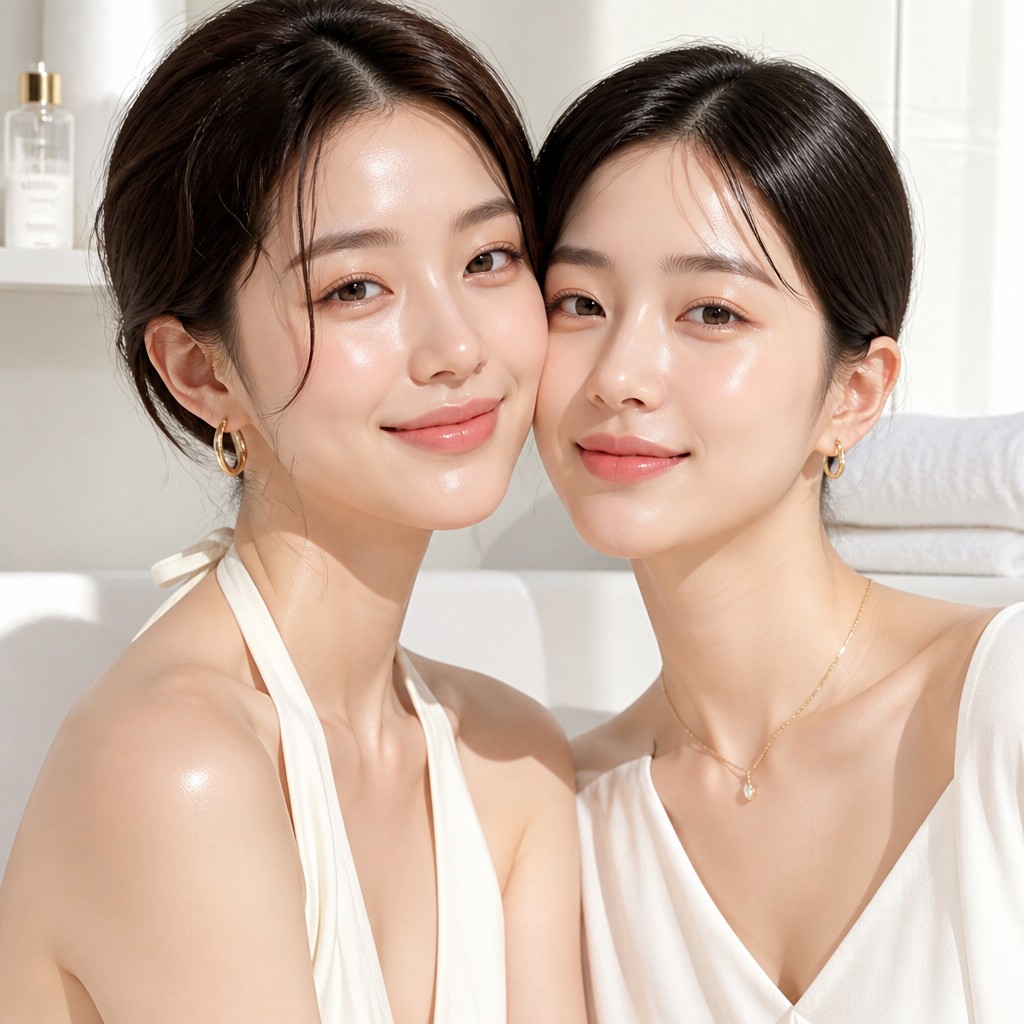 portrait of two people together — Clean Girl Aesthetic