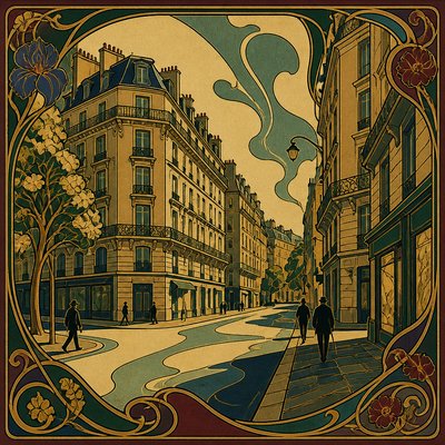 Art Nouveau Style Style Transfer Example