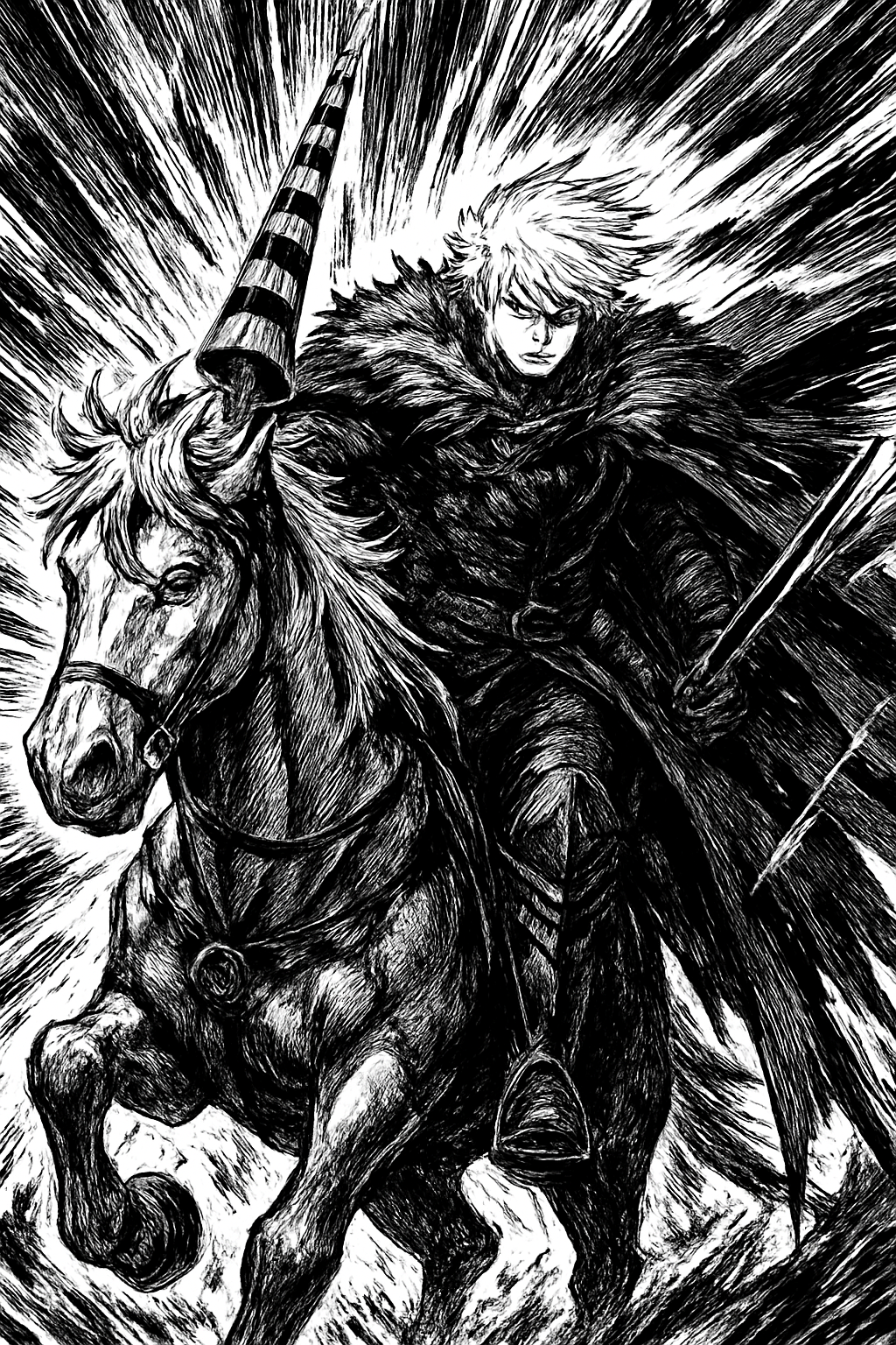 a man riding on the back of a horse