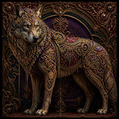 animal standing in natural pose — Victorian Architecture Art