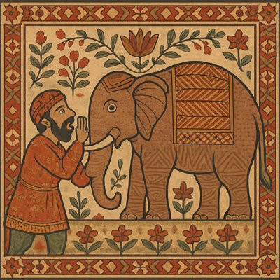 The first approached the elephant and happening to fall against his broad and study side at once began to bawl, God bless me but the elephant is very like a wall.
