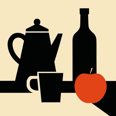 still life with everyday objects