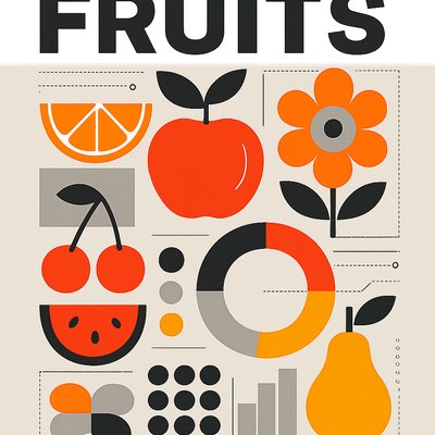 still life arrangement of fruits and flowers