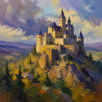 majestic castle on a hilltop