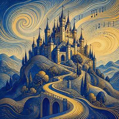 majestic castle on a hilltop