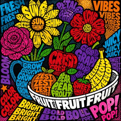 Typography Pop Art Style 3