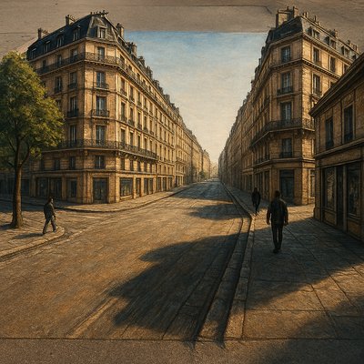 3D Illusion Street Art Style Style Transfer Example