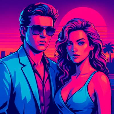 portrait of two people together