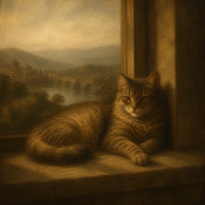 a cat lounging in a sunlit window