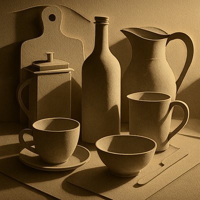still life with everyday objects