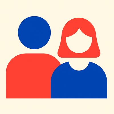 portrait of two people together
