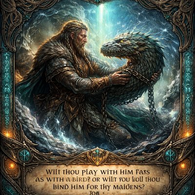 “Wilt thou play with him as with a bird? or wilt thou bind him for thy maidens?” (Job 41:5, KJV)
