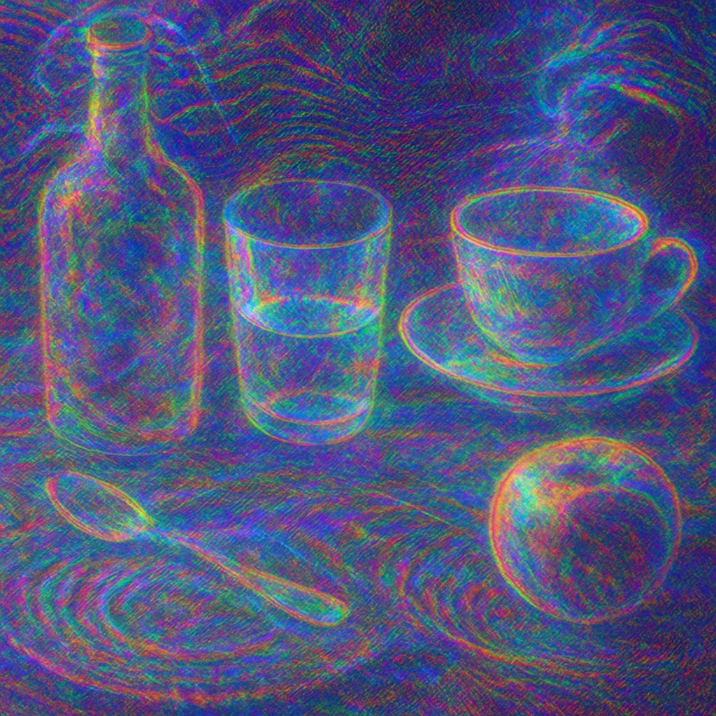 still life with everyday objects