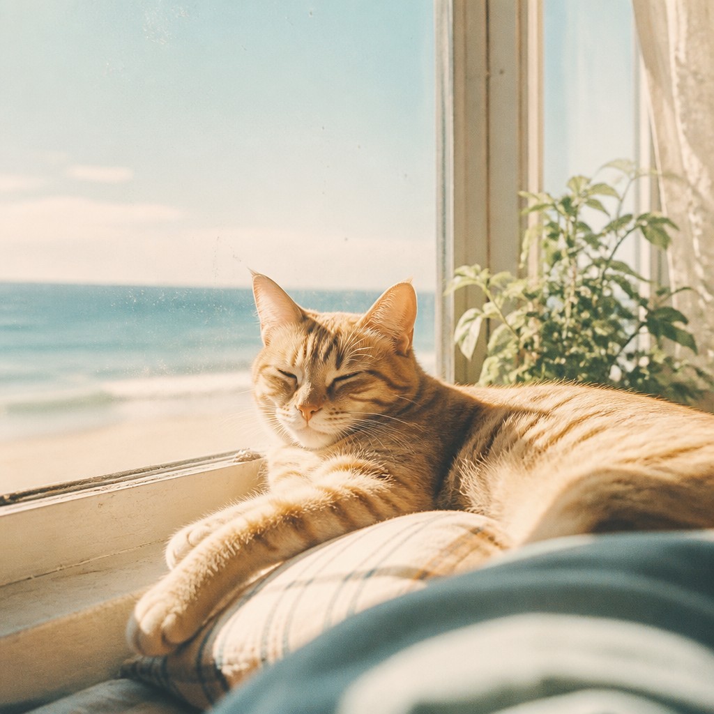 a cat lounging in a sunlit window — VSCO Aesthetic
