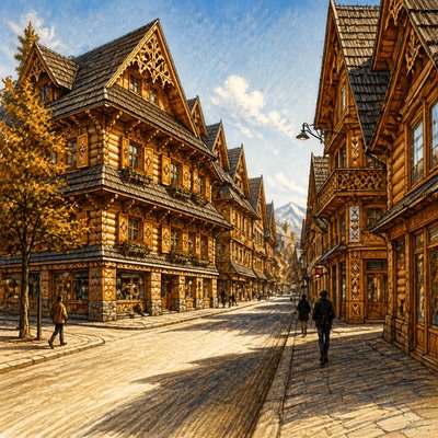 Zakopane Art Style Style Transfer Example