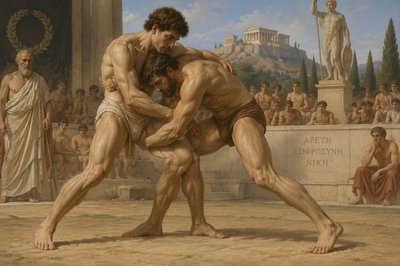 ancient greek wrestling competition 