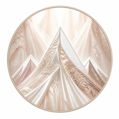 an emblem of a mountain peak inside a circle, simple bold shapes on a plain background, no text or lettering