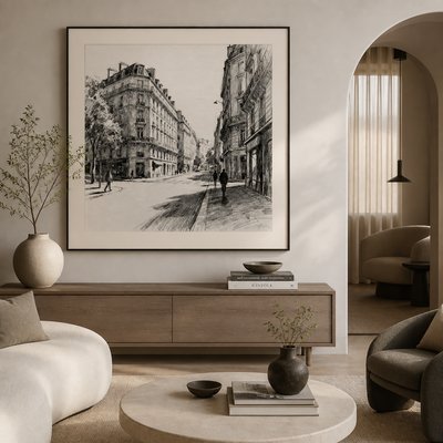 Contemporary Interior Design Style Transfer Example
