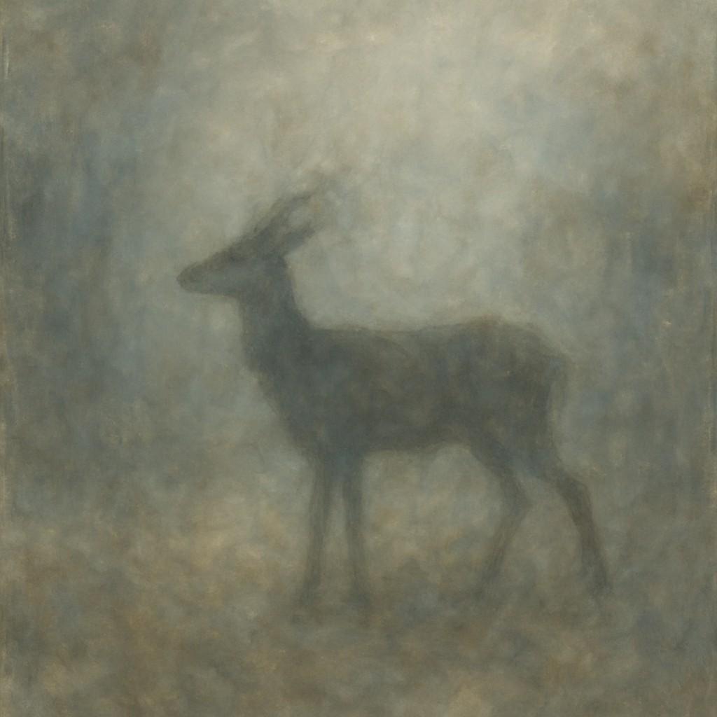 animal standing in natural pose
