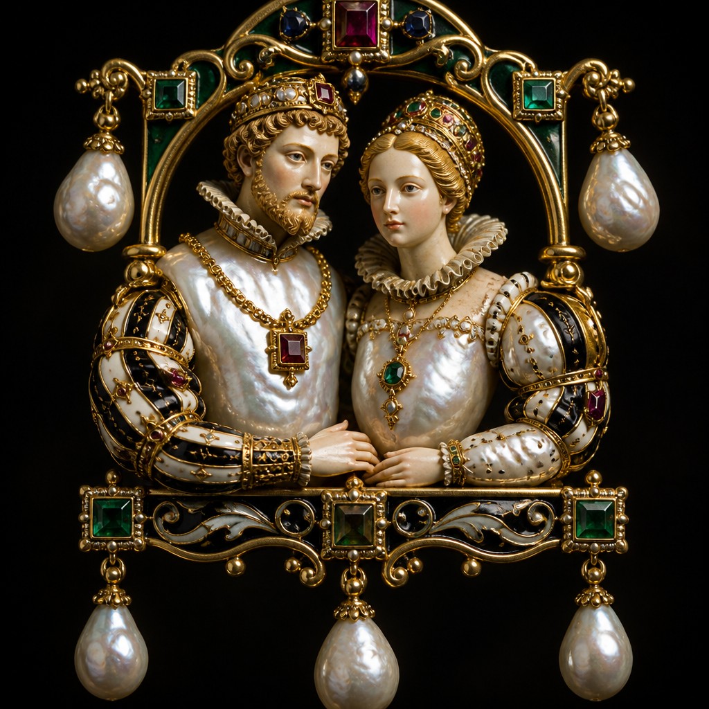 portrait of two people together — Renaissance Jewelry Design