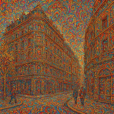 Maximalism Art Style Style Transfer Example