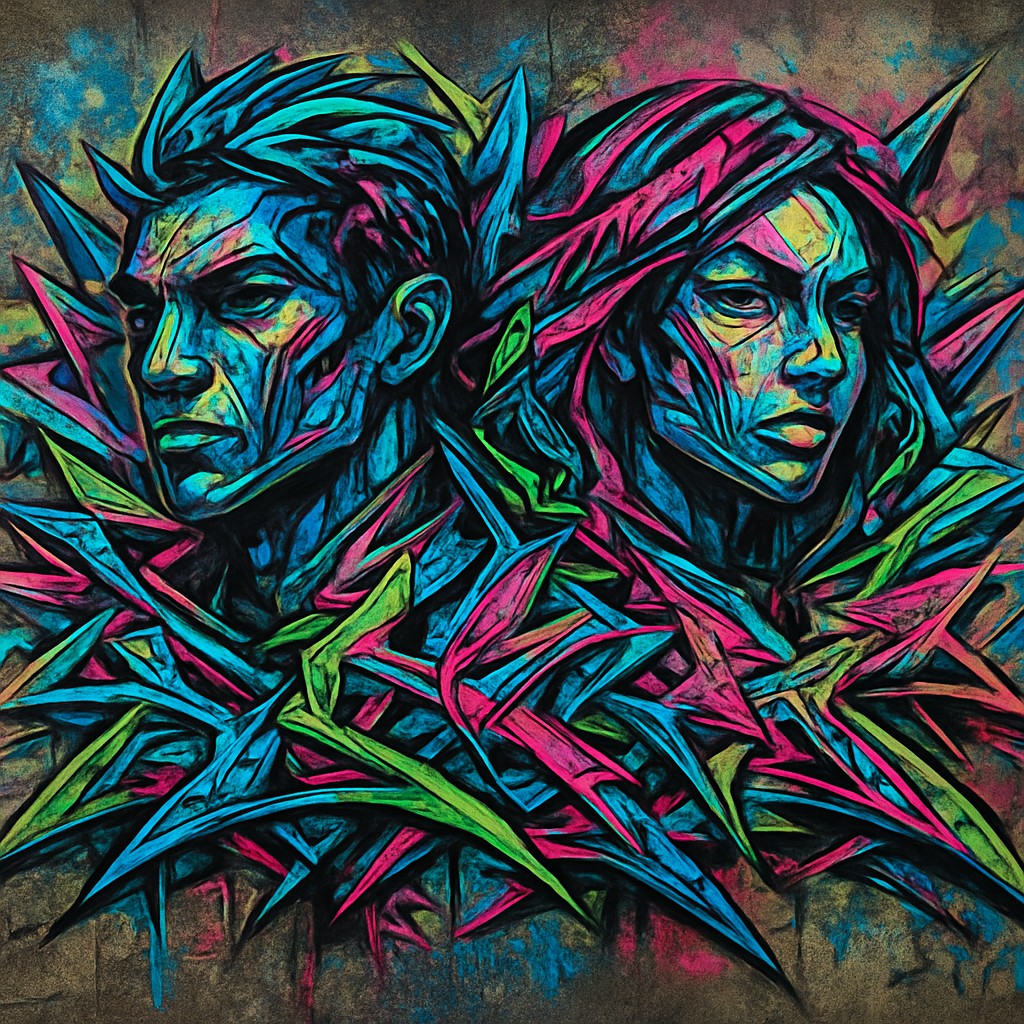 portrait of two people together