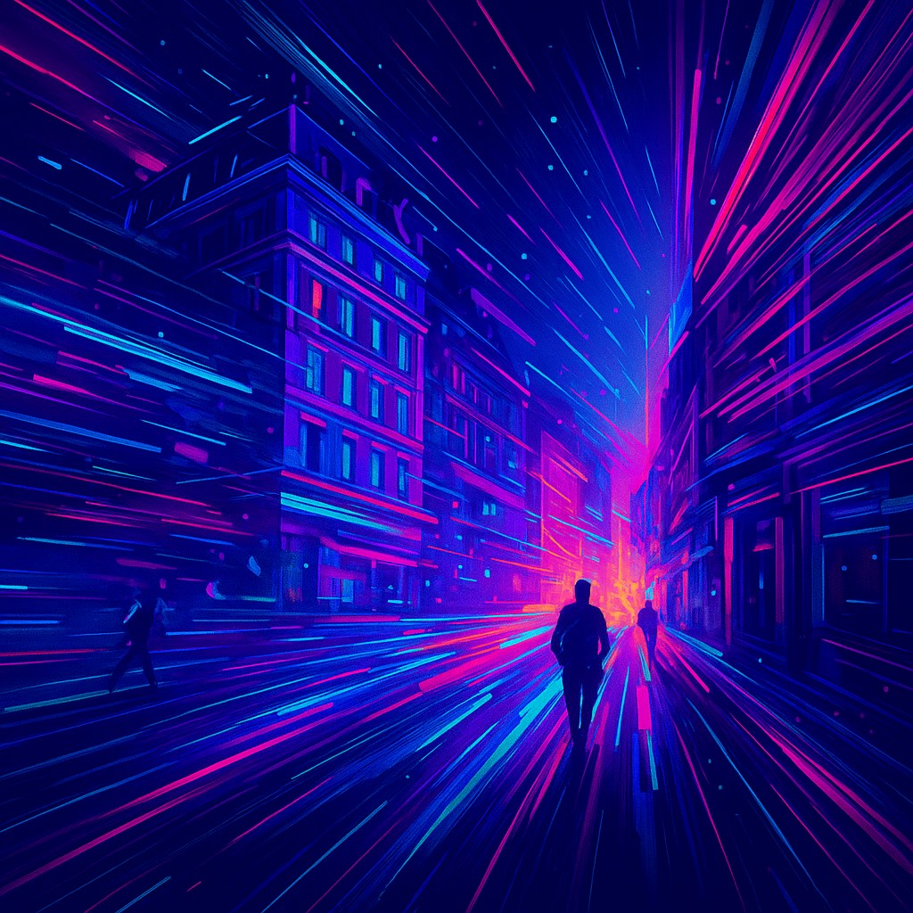 Motion Graphics Digital Art Style Style Transfer Example