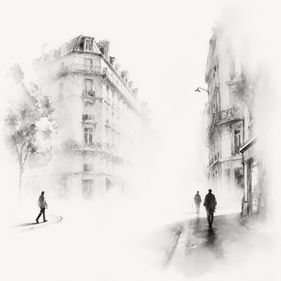 Negative Space Art Style Style Transfer Example