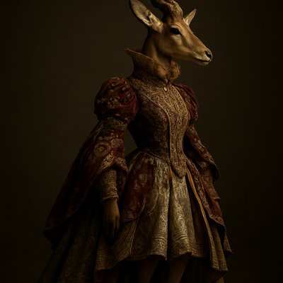 animal standing in natural pose