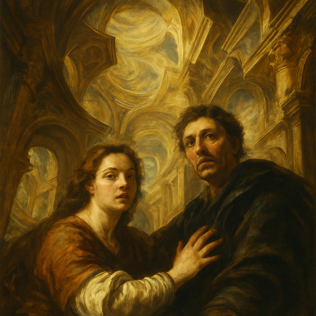 portrait of two people together