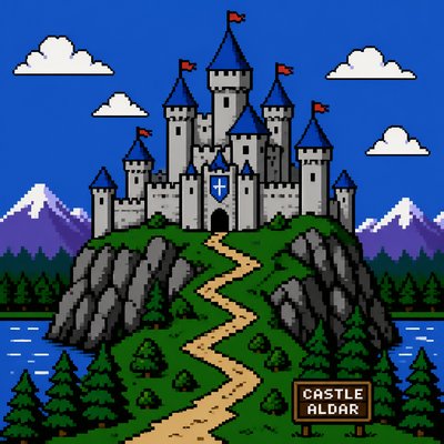 majestic castle on a hilltop
