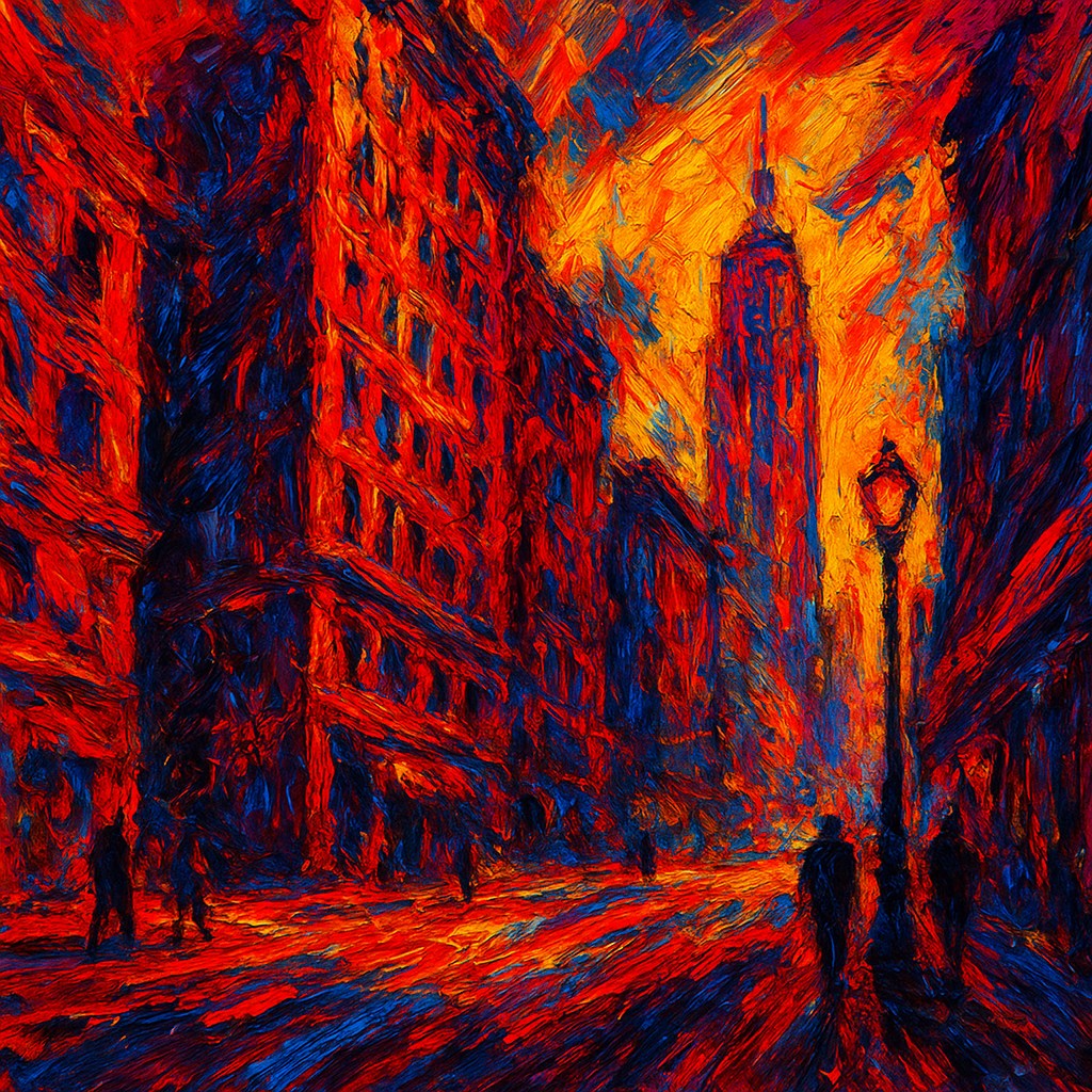 Expressionist Landscape Art Style Style Transfer Example