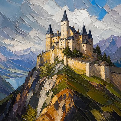 majestic castle on a hilltop